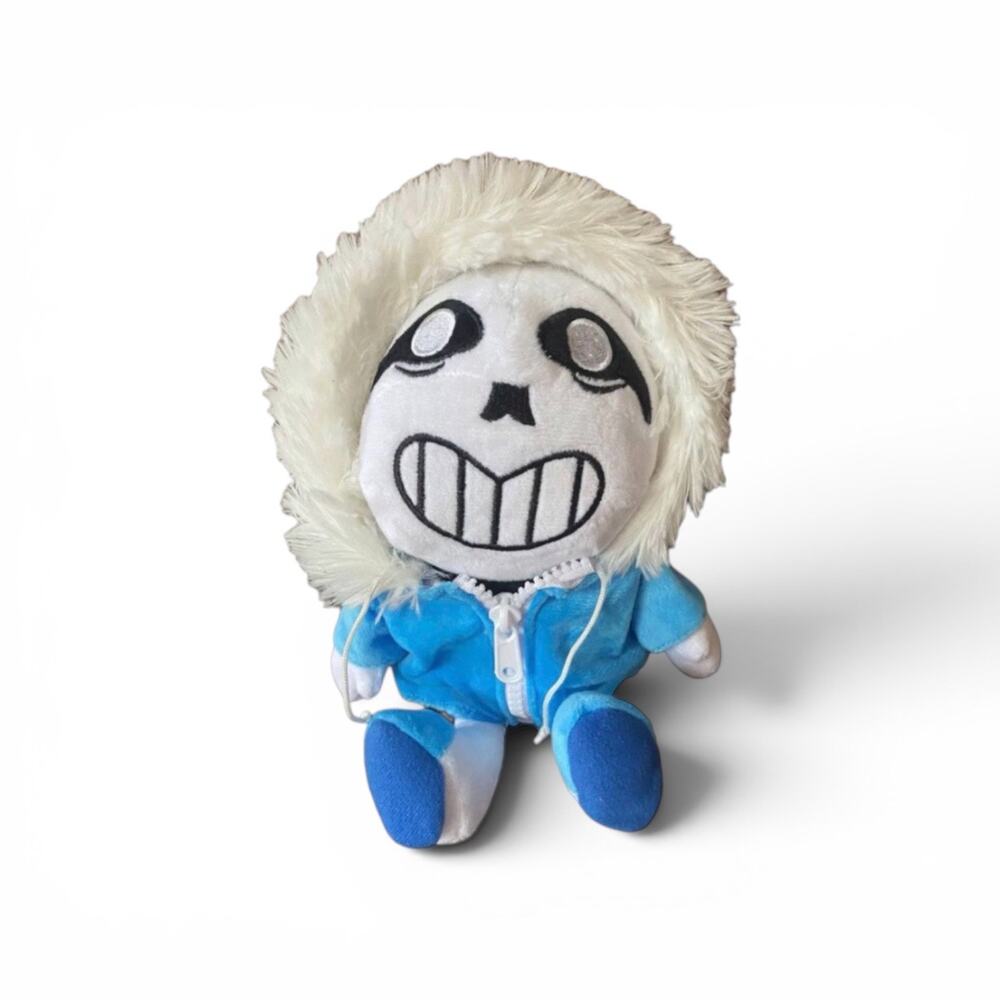 Undertale Sans Plush 8” Skeleton Blue Hoodie Video Game Character